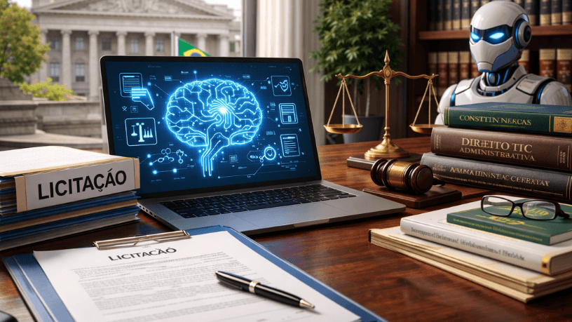 Eduardo Campos Sigiliao ressalta que a advocacia moderna utiliza tecnologia para aprimorar análise e tomada de decisão em licitações.